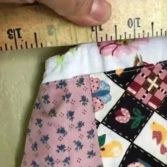 Patchwork pinafore a-line girl dress 3-4 - Picture 5 of 7